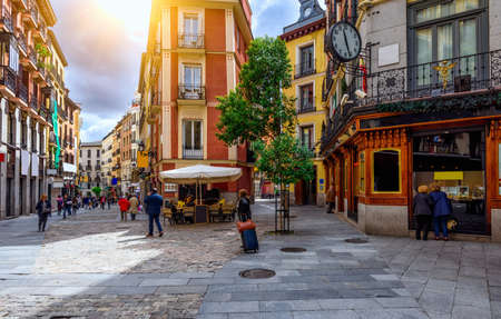Old street in Madrid. Spainの写真素材