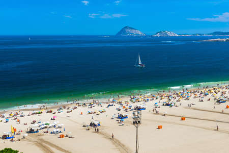 Copacabana beach in Rio de Janeiro, Brazilの写真素材