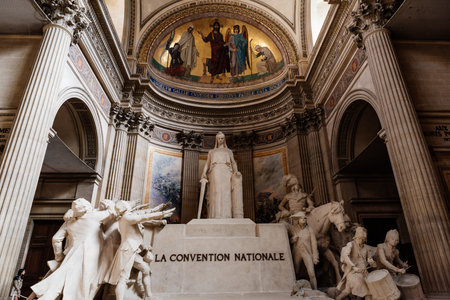 PARIS, FRANCE - MAY 26, 2017: The Pantheon is a building in the Latin Quarter in Paris, France.のeditorial素材