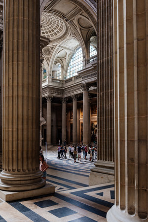 PARIS, FRANCE - MAY 26: The Pantheon is a building in the Latin Quarter in Paris, France.のeditorial素材