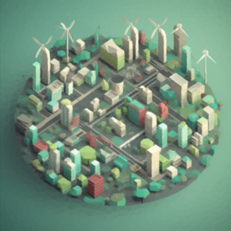 Abstract image of a new bright metropolis cityの写真素材