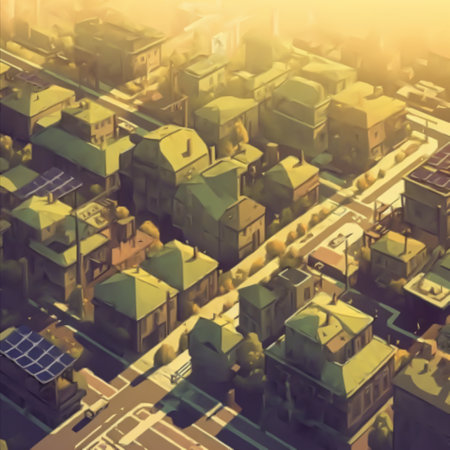 Abstract image of a new bright metropolis cityの写真素材