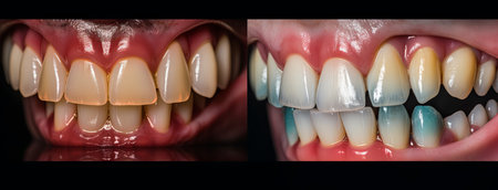 Dentition. Snapshot of teeth in a dental clinicの素材