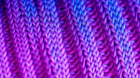 Texture of purple wool knitted fabricの素材
