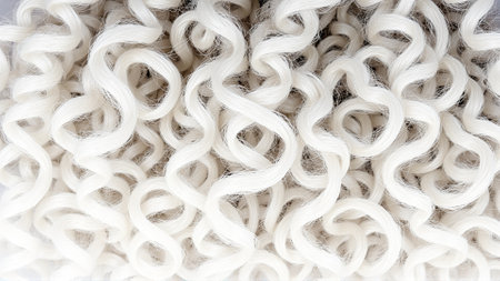 Curly Hair Texture. White Curly Curlsの素材
