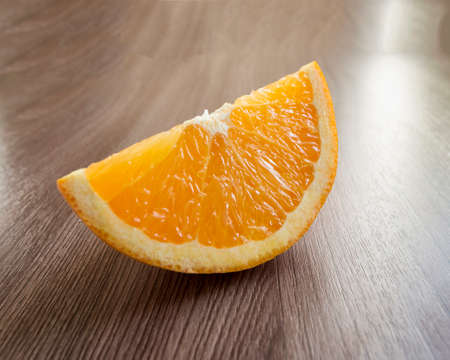 close-up of quarter orange healthy fruitの写真素材