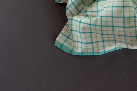 cotton towel isolated on grayの写真素材