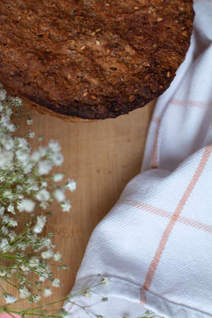 homemade bread, organic food background