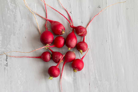 Ugly food trend. Radish is useful for female reproductive system. Organic homegrown vegetable