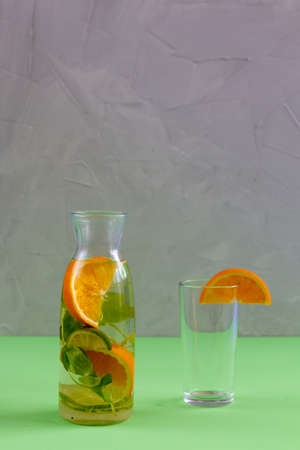 Squeezed Orange Space for text.の写真素材