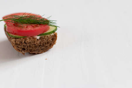 Homemade cheese sandwiches for breakfast. With space for textの写真素材