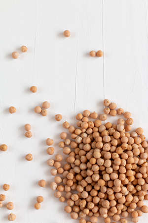 Trendy concept of multicolor beans including chickpea. With space for textの写真素材