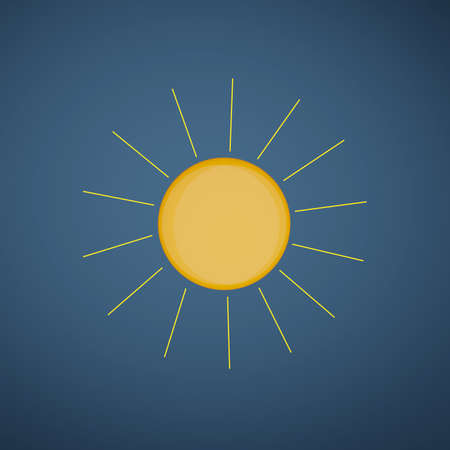 cartoon sun in the sky, weather symbol, 3d renderの写真素材
