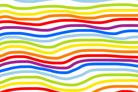 Rainbow waves backgroundのイラスト素材