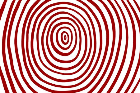 Hand drawn abstract circle pattern background. Textured. Red whiteのイラスト素材