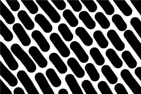 Black and white hand drawn vector wallpaper background contrast oval elements darkのイラスト素材