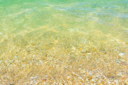 Surface of transparent liquid clear water of the sea for natural background.の写真素材