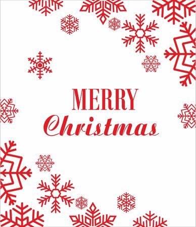 Christmas cards with snowflakes, vector illustration.のイラスト素材
