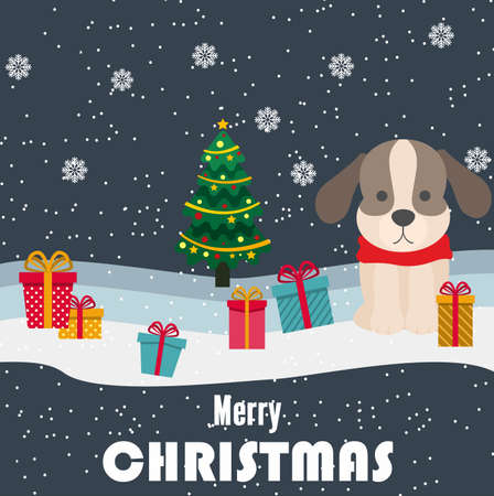 christmas cards with snowflakes Vector illustration.のイラスト素材