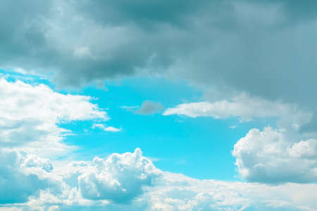 Daytime blue sky with clouds. Cloudy.の写真素材