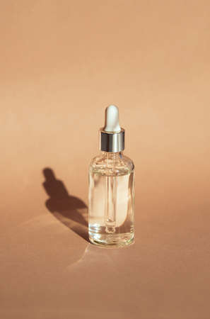 serum on a beige background natural lightの写真素材