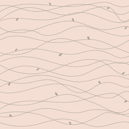 Vector illustration isolated seamless pattern background. Doodle objects, hand drawn lines, pastel colorl.のイラスト素材