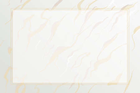 Vector abstract horizontal background in nude color. Imitation marble or stone with gold and gray streaks and cracks. Frame or border for decoration.のイラスト素材