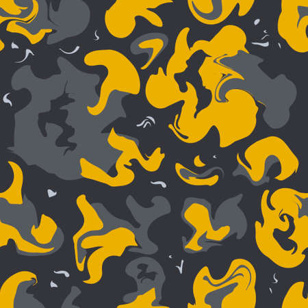 Vector abstract background in trendy colors. Decoration with blurs, spots and blots. Mixed paint imitation.のイラスト素材