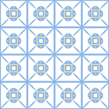 Classic abstract greek ornament with square tiles, traditional vector symbols, seamless geometric...
