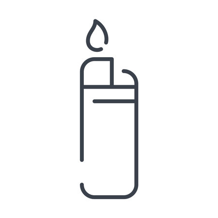 Vector isolated gas lighter icon.のイラスト素材