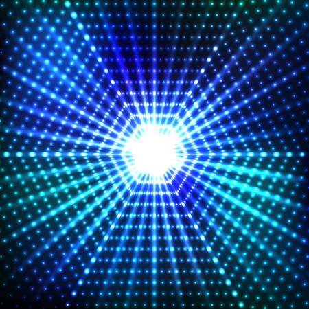 Hexagonal border with light effectsのイラスト素材