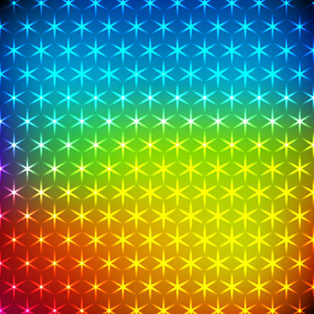 Abstract multicolor neon background with shine lightsのイラスト素材