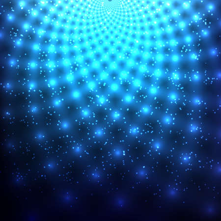 Abstract glowing background with light spots.のイラスト素材