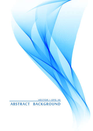 Abstract blue wave backgroundのイラスト素材