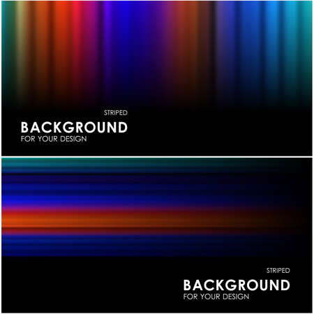 2 template abstract striped background for designのイラスト素材