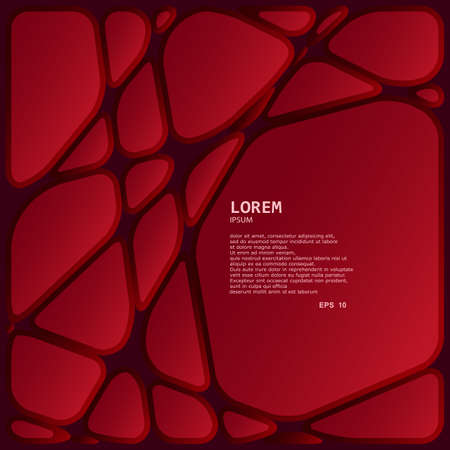 Red abstract network backgroundのイラスト素材