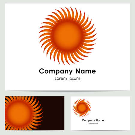 Abstract sun logo templateのイラスト素材