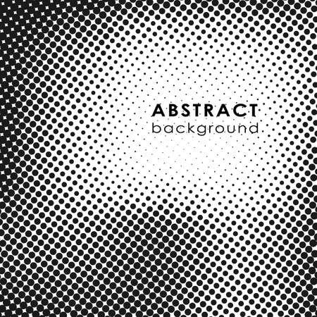 Grunge halftone dots vector texture background. Border frame.のイラスト素材