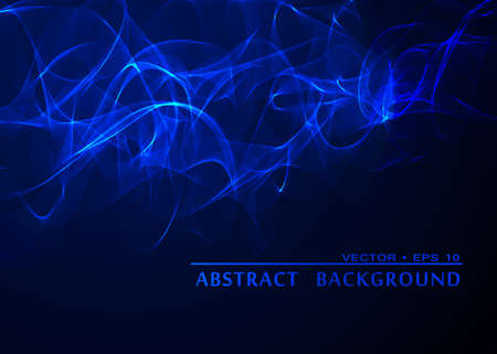 Vector abstract smoke blue backgroundのイラスト素材
