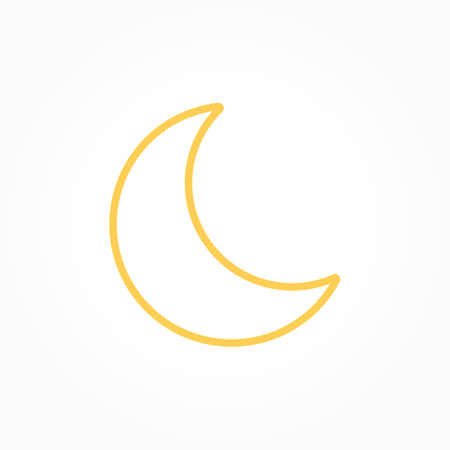 Icon weather moon on a white backgroundのイラスト素材