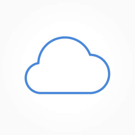 Icon weather cloud on a white backgroundのイラスト素材