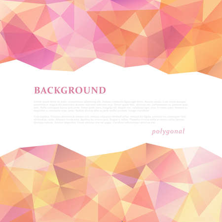 Abstract triangle pattern background advertising banner templateのイラスト素材