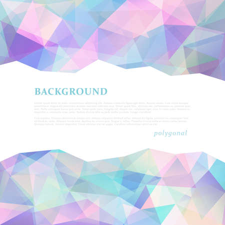 Abstract triangle pattern background advertising banner templateのイラスト素材