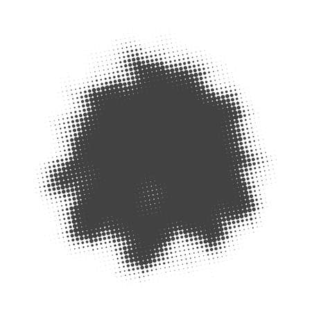 Abstract background with halftone effect, monochrome colorsのイラスト素材