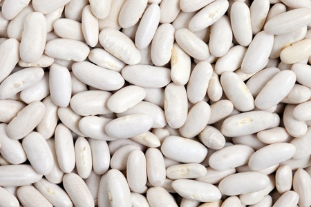 Great Northern Beans texture background  Also called white kidney beans, these beans have a smooth...