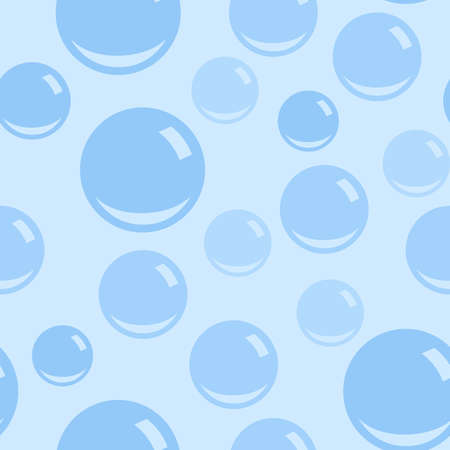 Seamless pattern with soap bubbles. Vector illustration.のイラスト素材