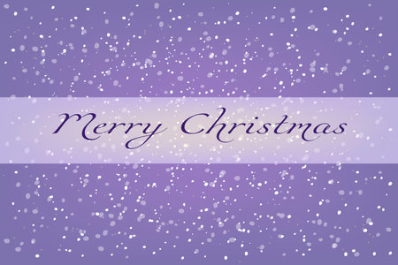 Festive abstract Night snow background with lettering. Mery Christmas Winter snow light violet gradient background. Lighting winter illustration. Skyline mockup. Vector illustrationのイラスト素材