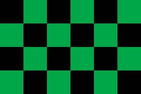 Geometric pattern in cage, green and black. Abstract vector background for tiles. Seamless chess background. Simple mosaic.のイラスト素材