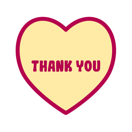 Abstract thank you card template. Hand drawn dots doodle elements isolated on white cover in circle form. Cherry and cream colorsのイラスト素材