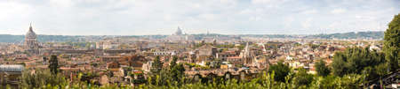 Rome panorama with Vatican city viewの写真素材